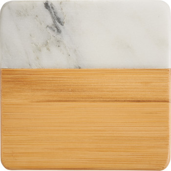 Marble and Bamboo Coaster Marble and Bamboo Coaster