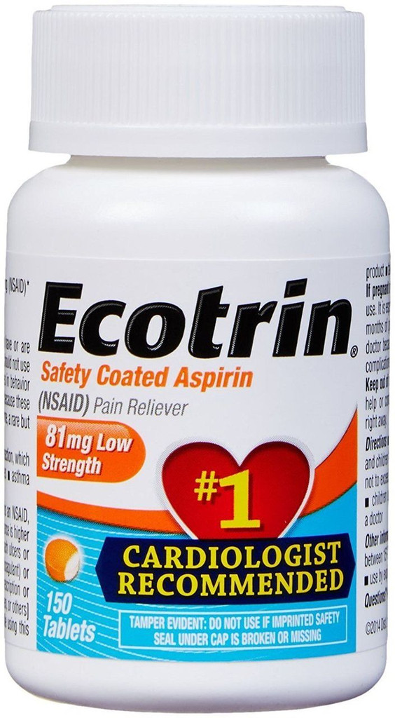 Ecotrin 81 Mg Low Strength Aspirin Tablets 150 Count