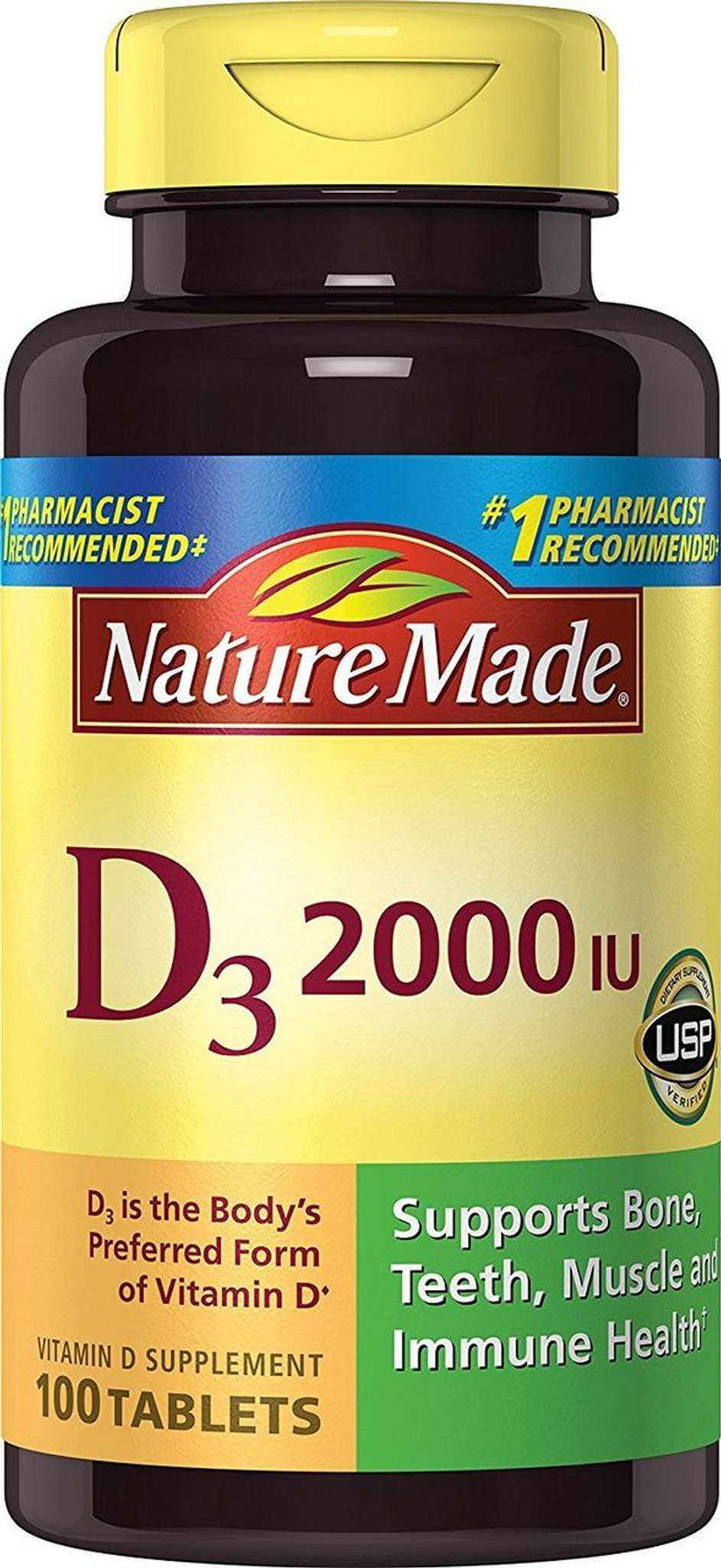 Nature Made Vitamin D3 2000 IU 100 Count Tablets Drugsupplystore Com   S L1600  61650.1501835922 