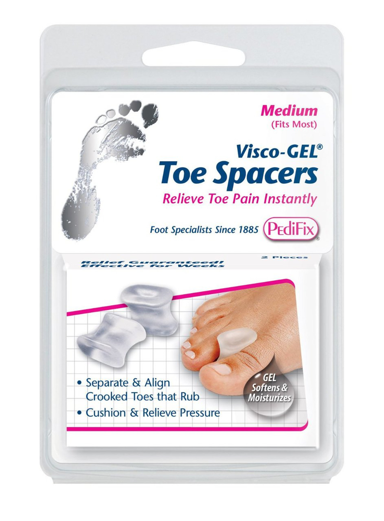 Pedifix ViscoGel Toe Spacers 2 each