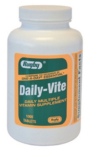 DAILY VITE TAB ASCORBIC ACID-60 MG Red 1000 TABLETS