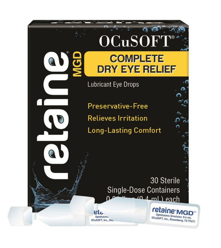 OcuSoft Retaine Mgd Ophthalmic Emulsion,Complete Dry Eye Relief,30 Ct