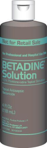 Purdue Betadine Scrub Solution LP 7.5% Povidine Iodine 4 Oz