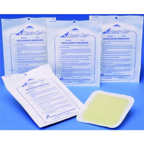 INV Elasto-Gel Hydrogel Occlusive Dressing 4X4 - Box of 5