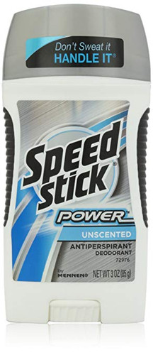 Speed Stick Antiperspirant & Deodorant Solid, Unscented, 3 oz