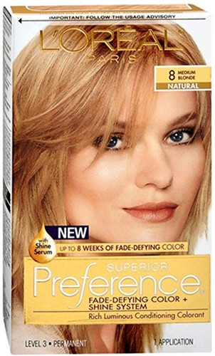 L'Oreal Superior Preference Hair Color 8 Medium Blonde