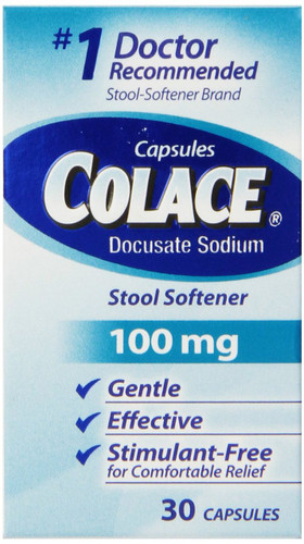 COLACE 100MG CAPSULE 30CT