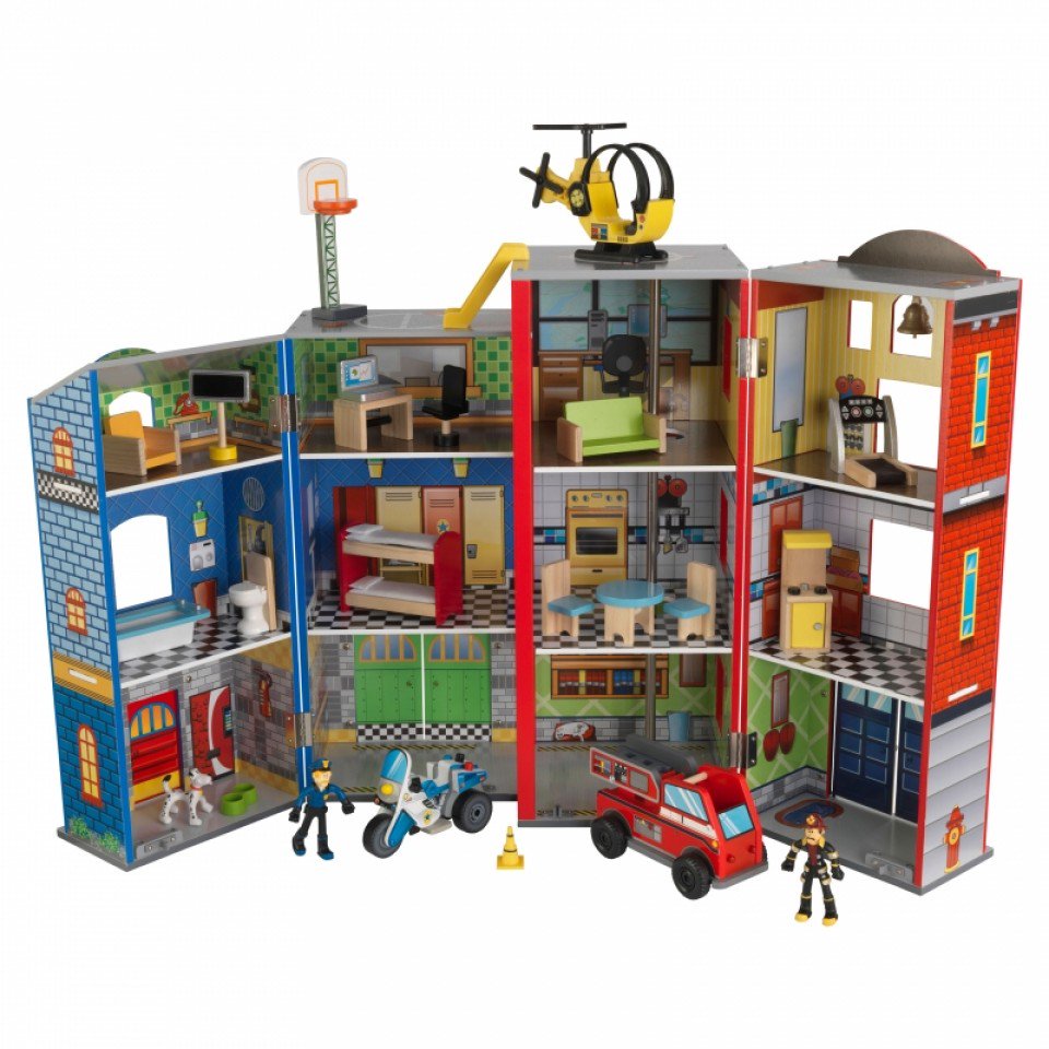 Kidkraft Everyday Heroes Police Fireman Station Lowest Prices   Kidkraft Everyday Heroes Police Fireman Set3  83156.1489491451 