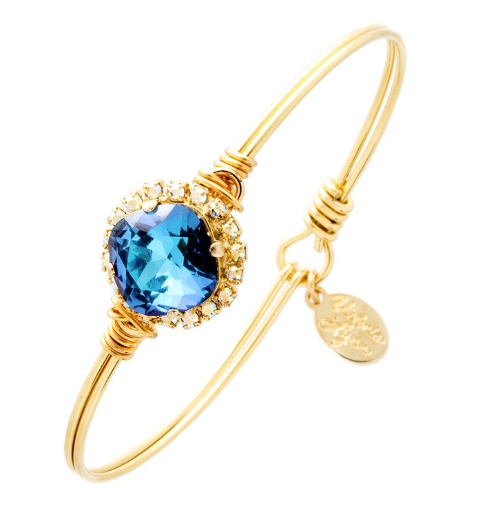Under the Sea 12mm Wire Wrap, Large Crystal Wrap Bracelet