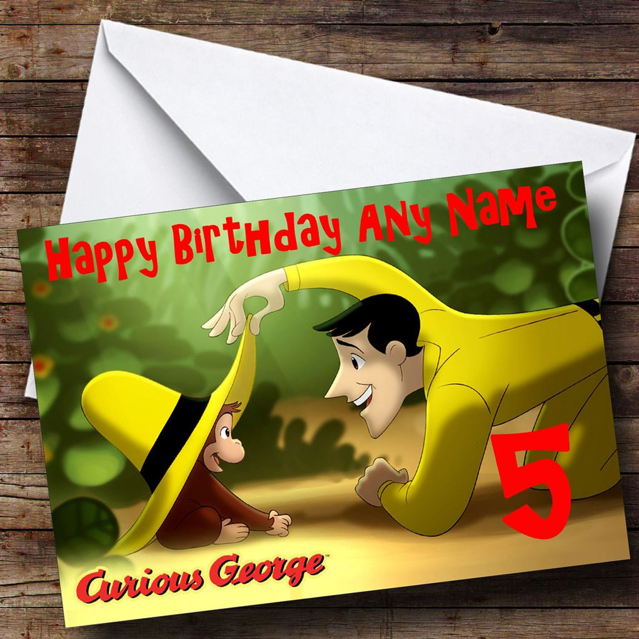 Curious George Personalised Birthday Card The Card Zoo   Curious George Personalised Birthday Card 9071 P  96273.1493299195 