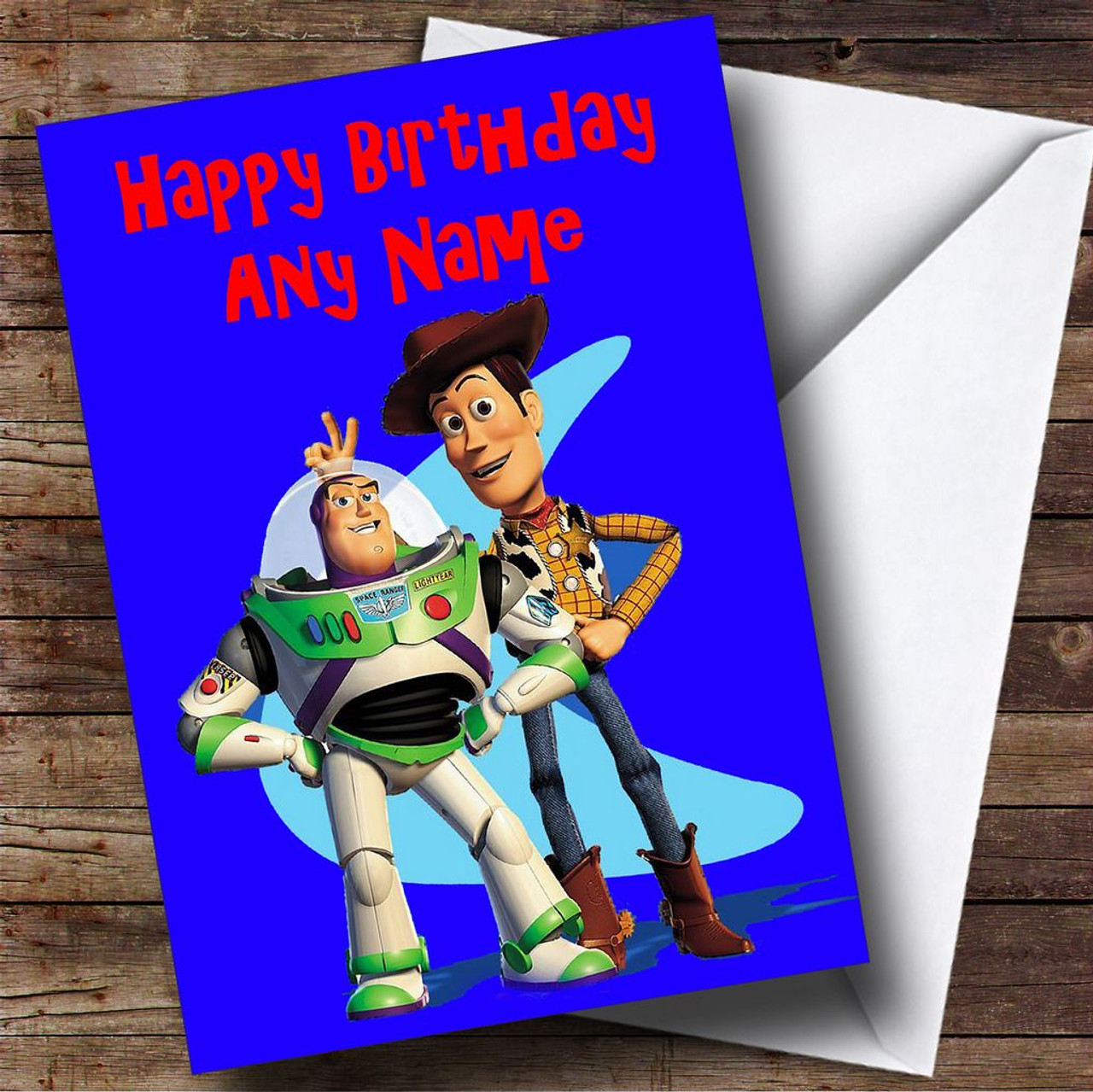 Toy Story Woody Buzz Personalised Birthday Card - The Card Zoo