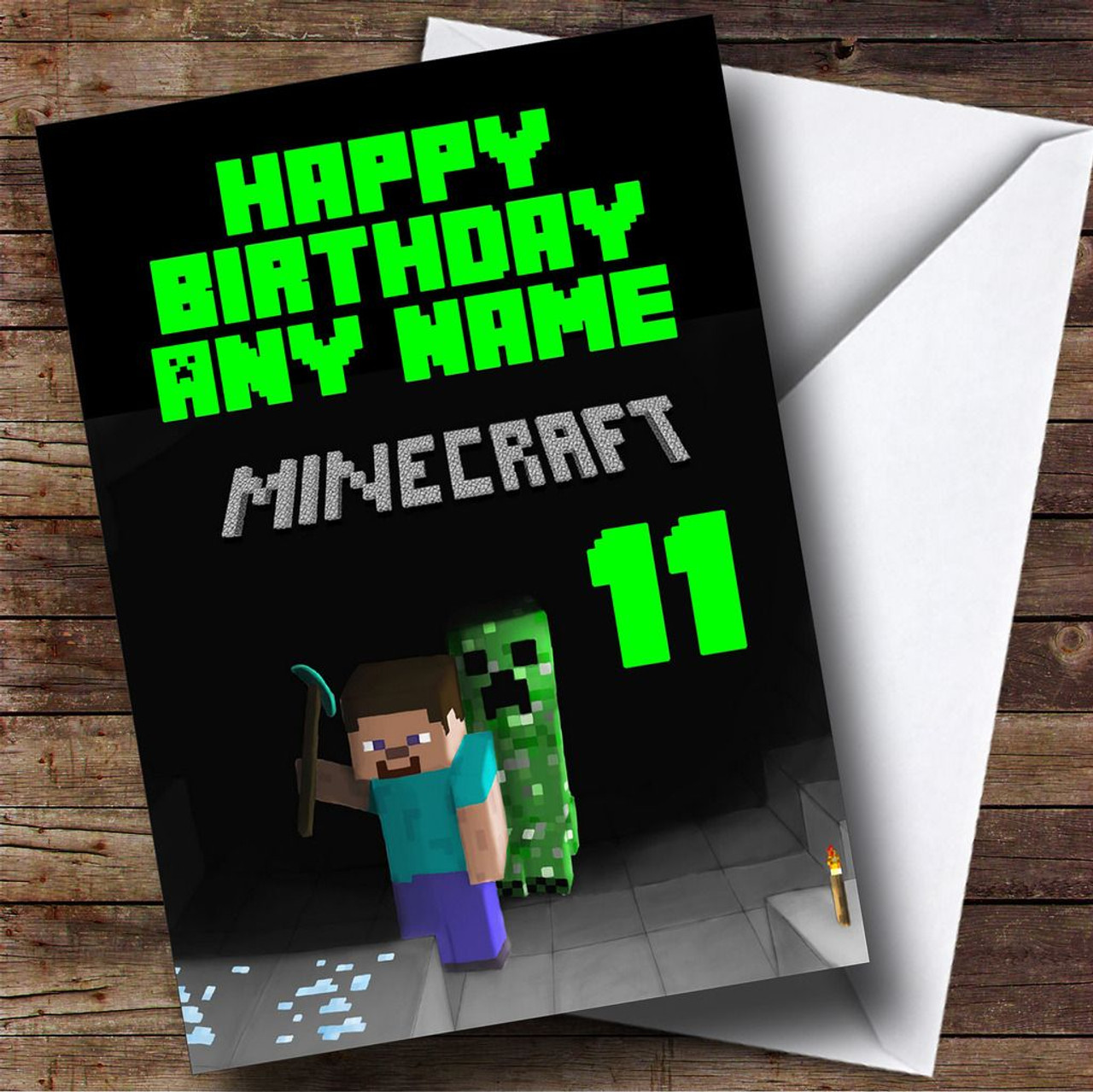 Minecraft Birthday Card Printable Minecraft Birthday Card Printable