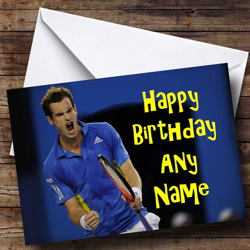 Andy Murray Personalised Birthday Card - The Card Zoo