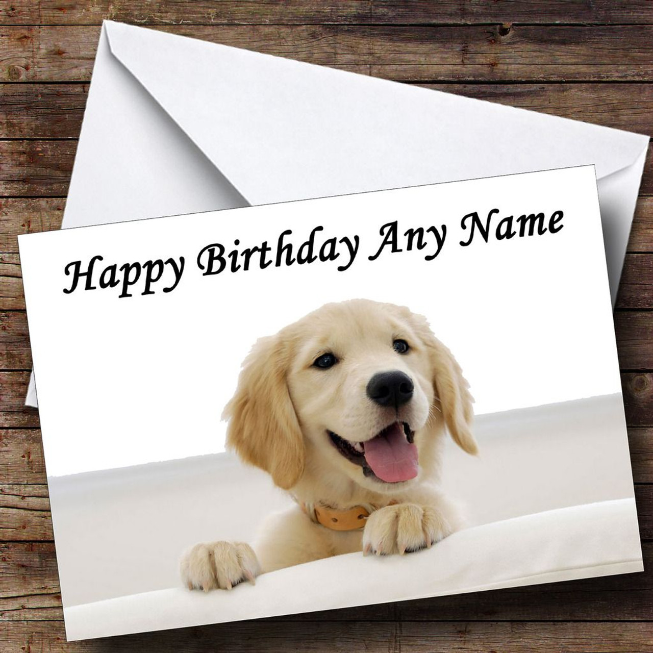 Stunning Labrador Puppy Dog Personalised Birthday Card The Card Zoo
