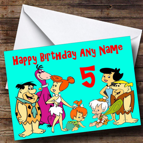 The Flintstones Personalised Birthday Card - The Card Zoo