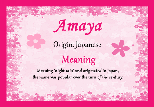 amaya name