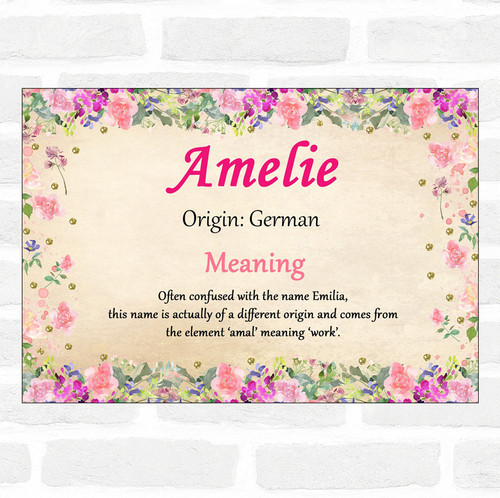 amelie name meaning in french