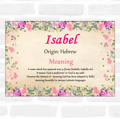Was Bedeutet Der Name Isabel