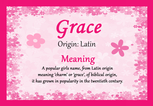 what does the word grace mean