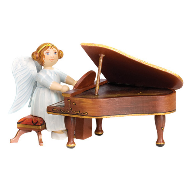 White Dress Angel with Piano