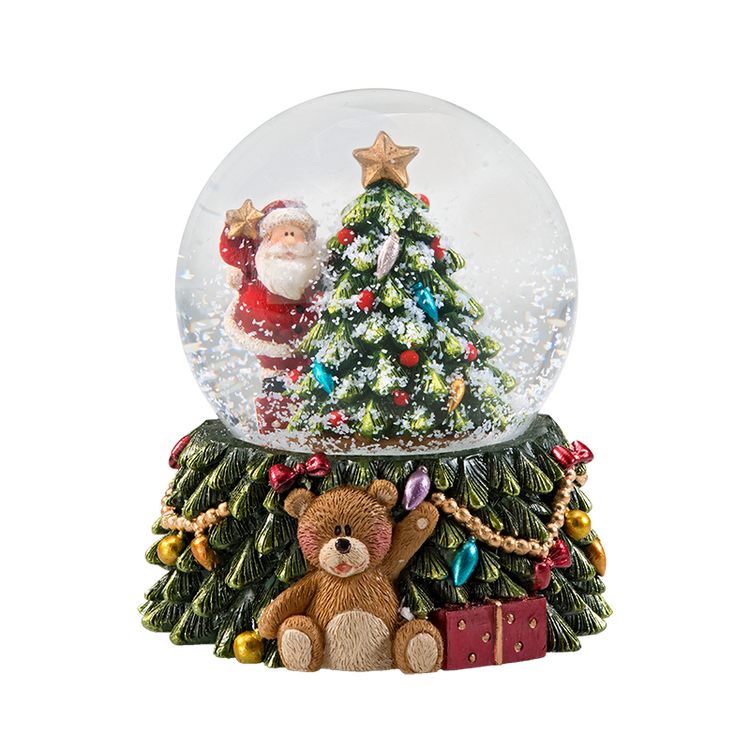 Teddies Christmas Dreams Snow Globe