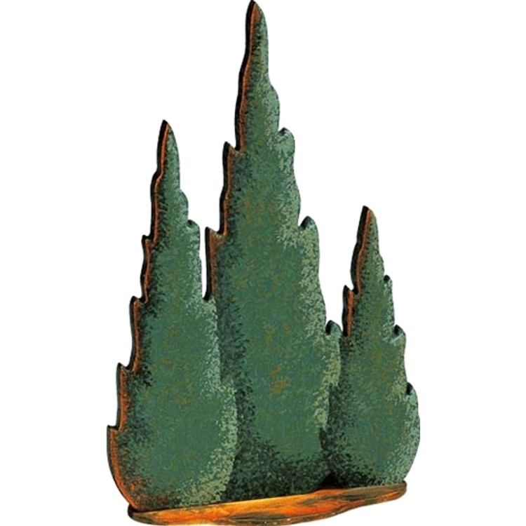 Cypress Trees (3 on one base)