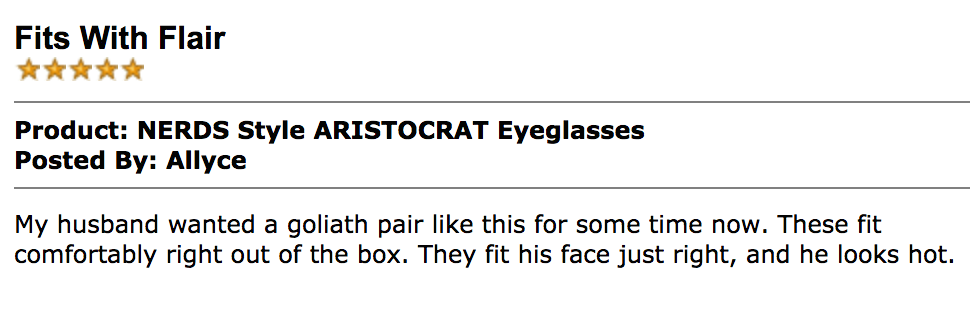 Review Geek Eyewear style Aristocrat