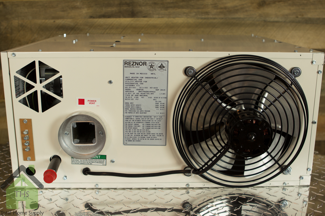 ... Reznor UDAP-75 75,000 BTU V3 Power Vented Gas Fired Unit Heater