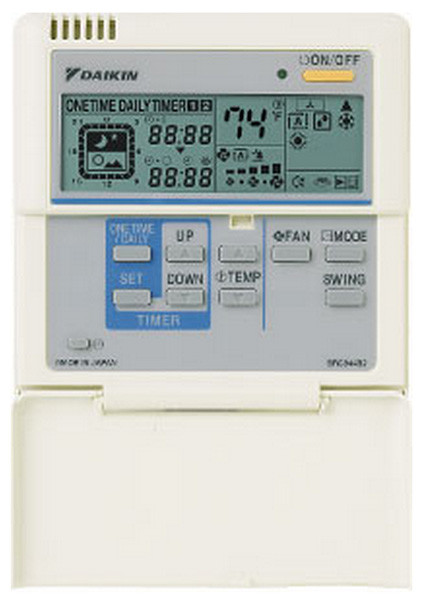 Daikin BRC944B2A08 Wired Thermostat wiring 2 baseboard heaters to 1 thermostat 