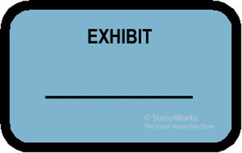 EXHIBIT Labels Stickers Blue 492 per pack EXHIBIT Labels Stickers Blue 492 per pack