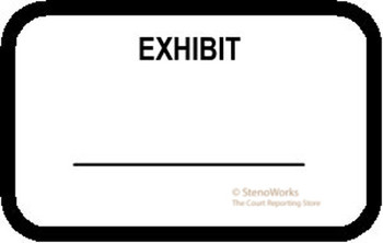 EXHIBIT Labels Stickers White 492 per pack Free Shipping EXHIBIT Labels Stickers White 492 per pack Free Shipping
