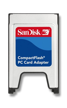 Sandisk CompactFlash PC Card Adapter CF card to PCMCIA Used Sandisk CompactFlash PC Card Adapter CF card to PCMCIA Used