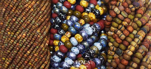 new and restocked aged stripped seed beads