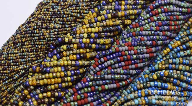 new aged seed beads mixes