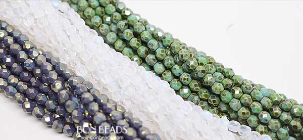 New 4mm round fire polished