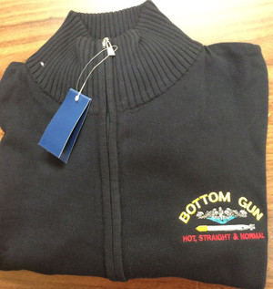 Sweaters--Alpine Full Zipper: Bottom Gun