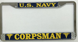 U.S. Navy Corpman License Plate Frame
