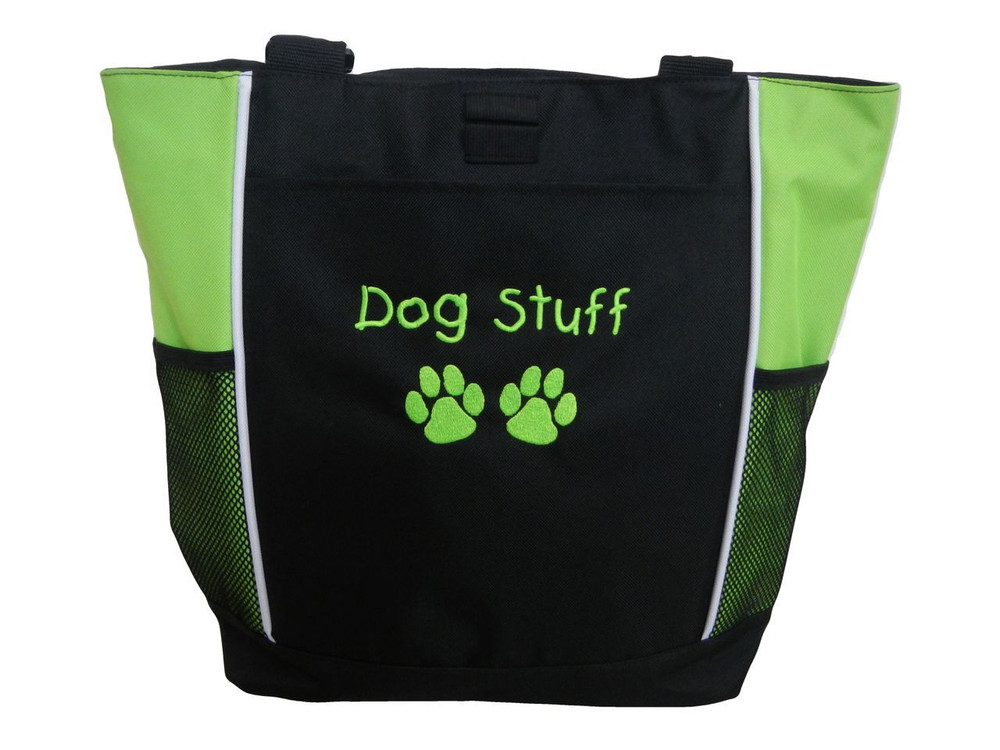 Paw Prints Dog Canine K9 Puppy Doggy Custom Personalized Embroidered Zippered Tote Bag