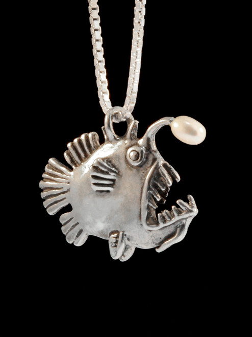 Angler Fish with White Pearl Angler Fish with White Pearl