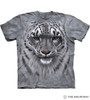 The Mountain Adult Unisex T-Shirt - Snow Leopard Portrait