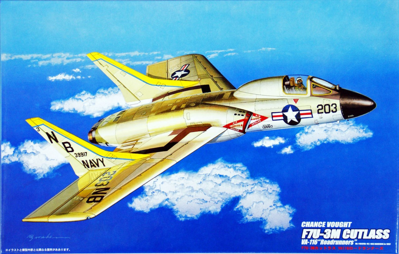 Fujimi H29 F7U-3M CUTLASS Roadrunners 1/72 Scale Kit - Plaza Japan