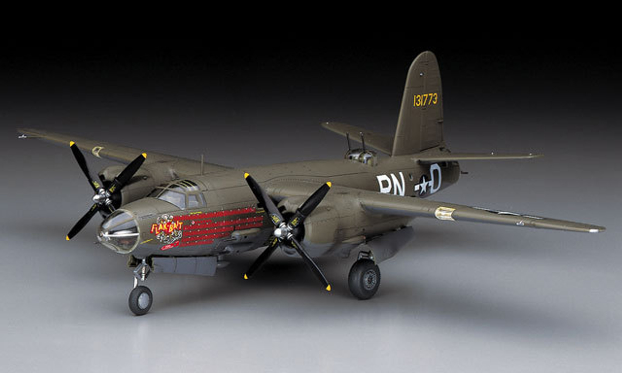 Hasegawa E26 B-26B/C MARAUDER (US Army Air Force Bomber) 1/72 Scale Kit ...