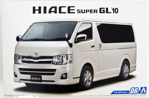 Aoshima 51573 The Model Car 06 TOYOTA TRH200V Hiace Super GL '10 1/24 Scale Kit