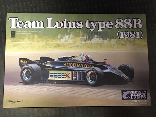 Ebbro 20010 Team Lotus Type 88B 1981 1/20 Scale plastic model Kit