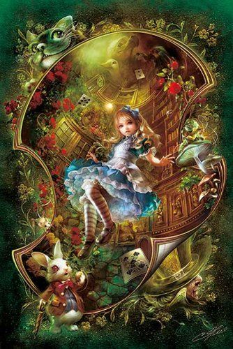 APPLEOne Jigsaw Puzzle 1000-660 Alice In Wonderland (1000 Pieces)
