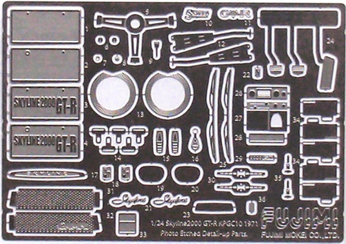 Fujimi ID-115 Nissan Skyline 2000 GT-R w/Etching 1/24 Scale Kit