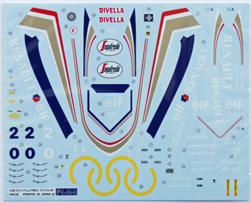 Fujimi GP18 090597 F1 Williams FW16 Brazil GP 1994 1/20 Scale Kit