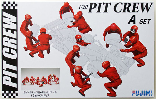 Fujimi GT20 112442 Pit Crew Set A 1/20 Scale Kit (GARAGE & TOOL SERIES No.20)