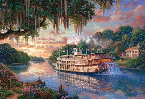 Beverly Jigsaw Puzzle 31-443 Thomas Kinkade Ship River Queen (1000 Pieces)