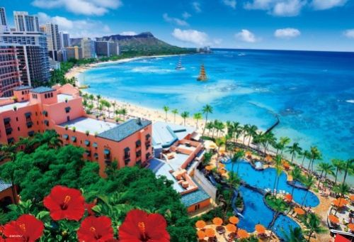 Beverly Jigsaw Puzzle 33-103 Beautiful Scenery Waikiki Beach (300 Pieces)